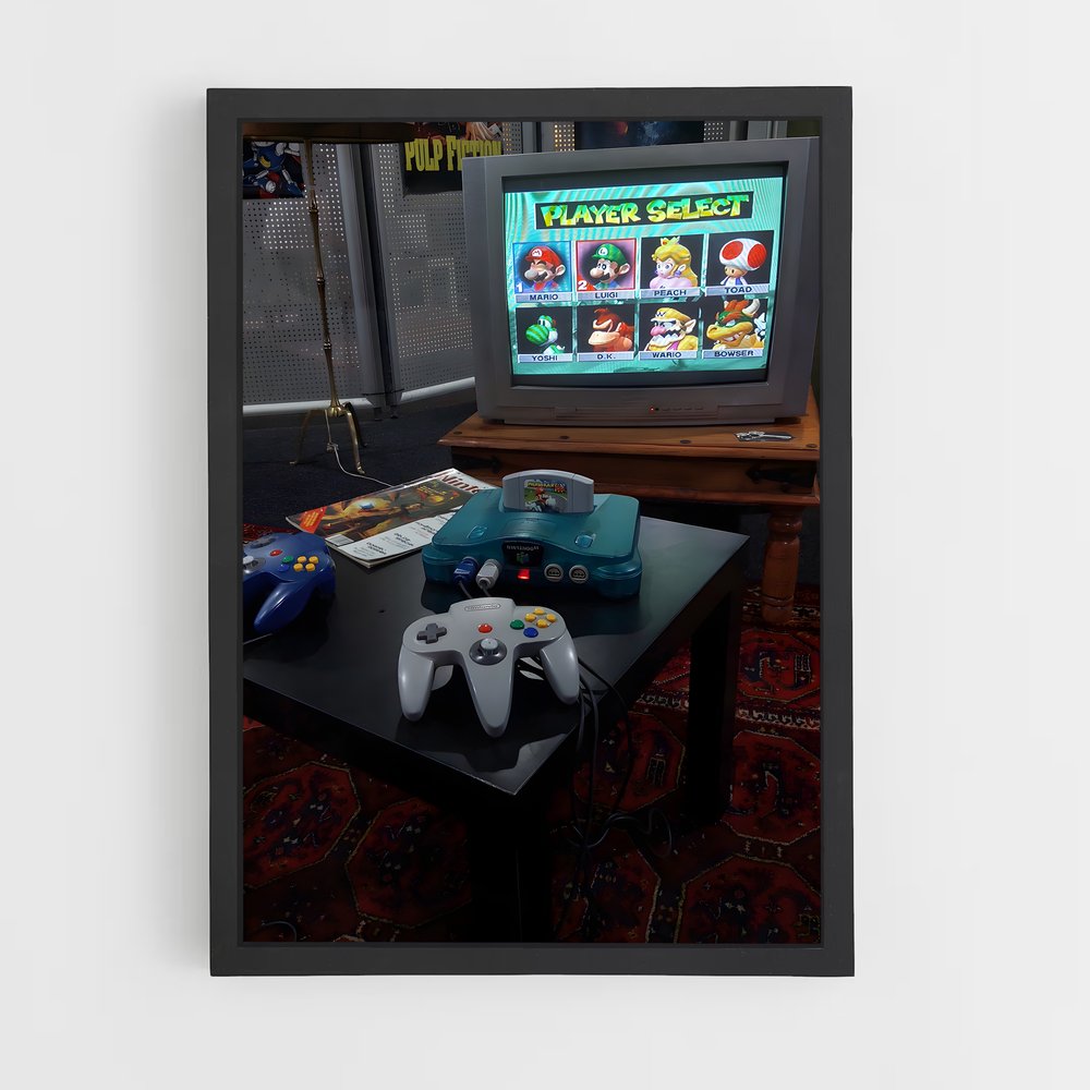 Poster Nintendo de gaming – affiche Consoles (vue 2)